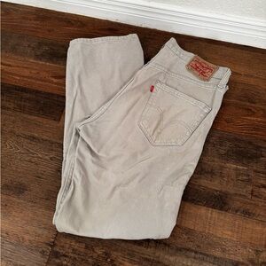 Levi's Men’s 501 Light Gray Jeans